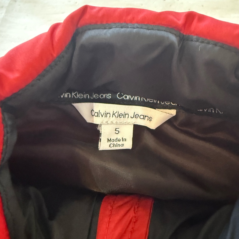 Calvin Klein Boys Red and Black Puffer Vest - Picture 4 of 4